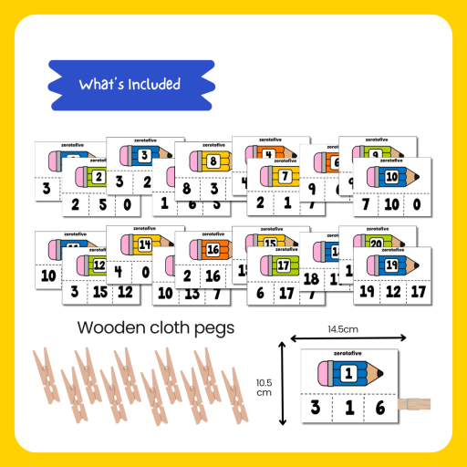 Match and Clip Cards from 1 to 20 - image 2
