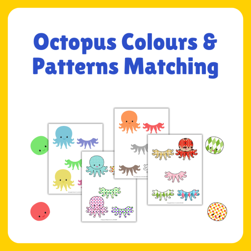 Colour and Pattern Matching Octopus Themed - image 1