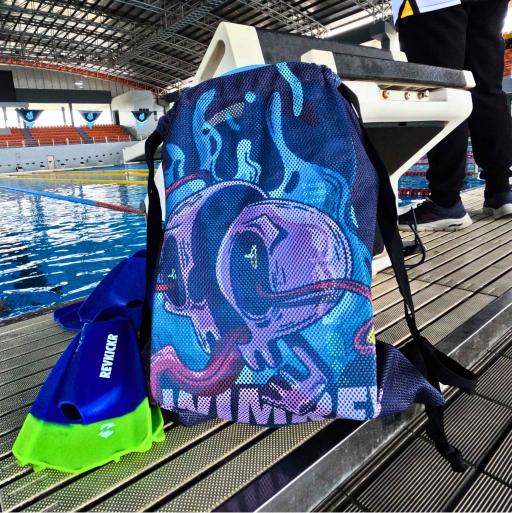 RevSwim Equipment Mesh Bag - Acid Skull - image 2
