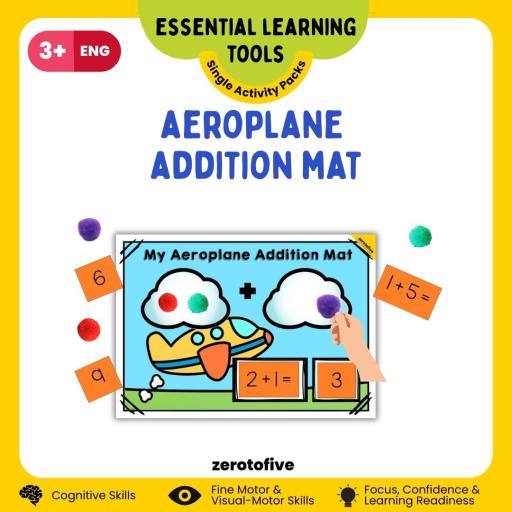 Aeroplane Addition Mat - image 1
