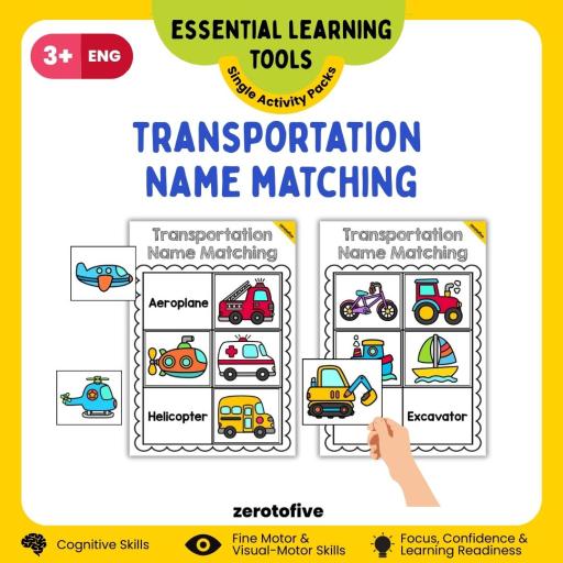 Name Matching Transportation Themed - image 2
