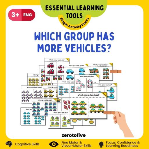 Which Group Has More Vehicles? Transportation Themed - image 1