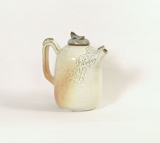 Scorched white teapot - image 1