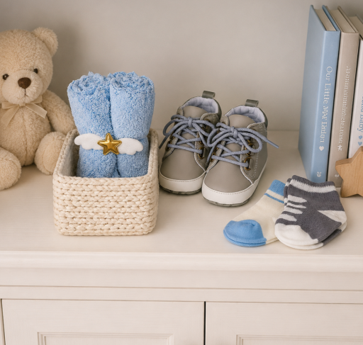 Angeliz Sweet Dream Angel Premium Bear Baby Hamper 13 pcs - Blue - image 7