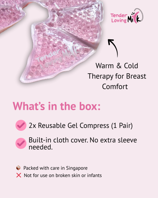 Tender Compress - Reusable Hot and Cold Breast Compress (ONE Pair) - image 2