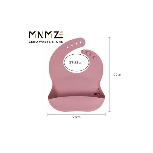 Silicone Baby Bib | Reusable Adjustable - image 5