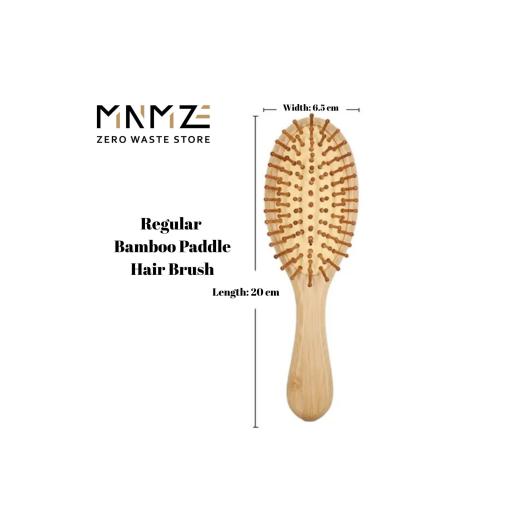 Bamboo Paddle Hair Brush (2 sizes) - image 2