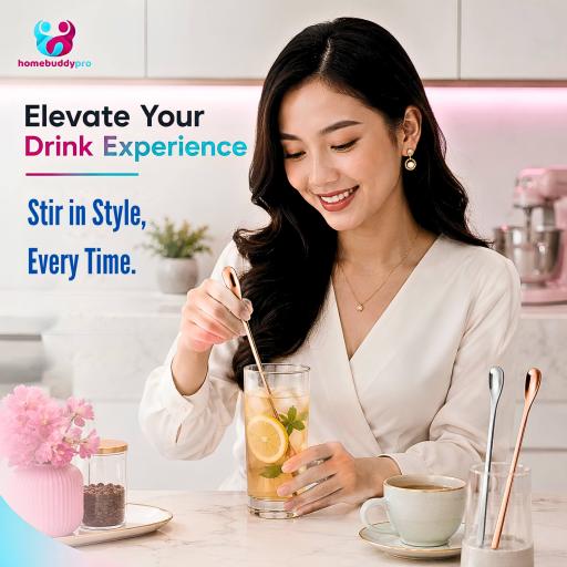 304 Stainless Steel Spoon Stirrer Long Spoon Stirrer Japanese Stirring Spoon Coffee Spoon Stirrer - image 9