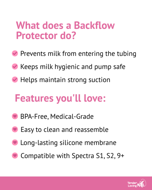 Tender Backflow Protectors for Spectra or Cimilre Breast Pump (2-pieces) - image 2