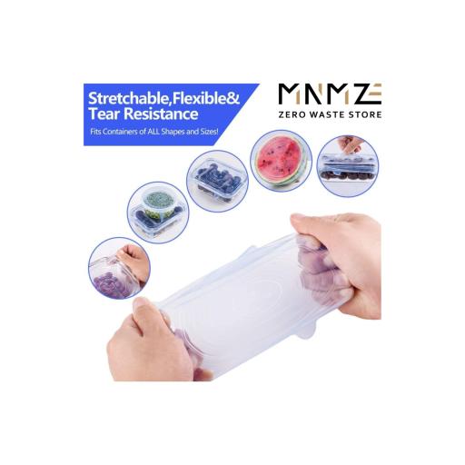 Silicone Stretch Lids (Set of 6) | Food Grade Reusable - image 3