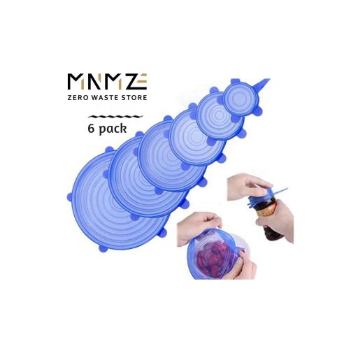 Silicone Stretch Lids (Set of 6) | Food Grade Reusable - image 2