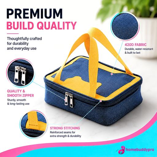 HomeBuddyPro Insulated Lunch Bag Waterproof Thermal Beg Bekal Makanan Aluminium Foil Cooler Bag - image 5