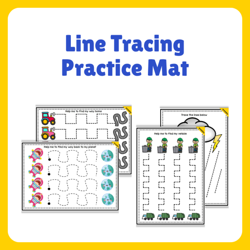 Line Tracing Practice Mats - image 1