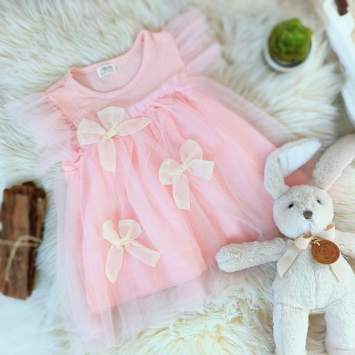 Angeliz Silky Dress & Romper Baby Hamper Cakebox Gift Set Girl  11 Pcs - image 3