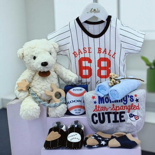 Angeliz Sports First Hug Bear Baby Hamper Cakebox Gift Set 12 Pcs - image 2