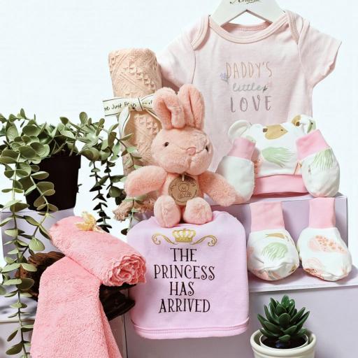 Angeliz Wishing Balloon Lucky Bunny Baby Hamper Gift Set 11 Pcs-Pink - image 2