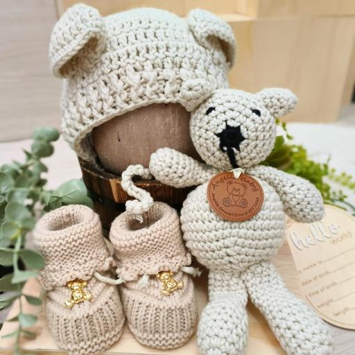 Angeliz Knitted Brown Wooden Box Neutral 10pcs - image 3
