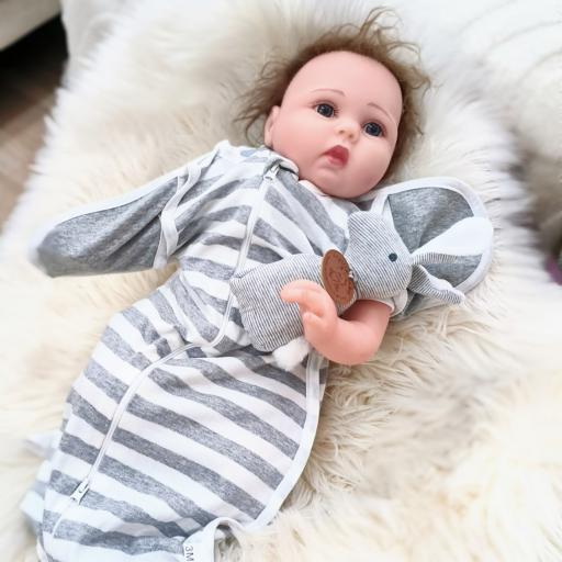 Angeliz Twin Bunny Swaddle Wooden Baby Hamper Gift Box Neutral 8pcs - image 6