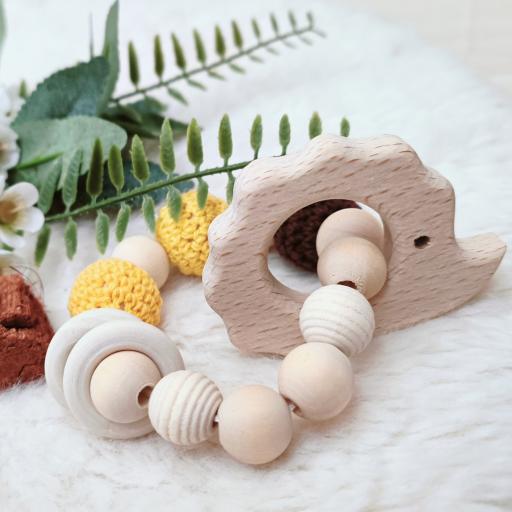 Angeliz Lovely Sheep Wooden Baby Hamper Gift Box Set Neutral 8pcs - image 4