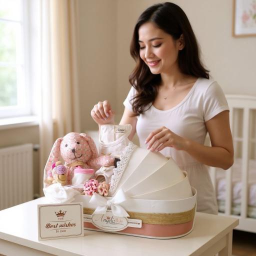 Angeliz Premium Princess Crib Baby Hamper Gift Set 10pcs-Pink - image 3