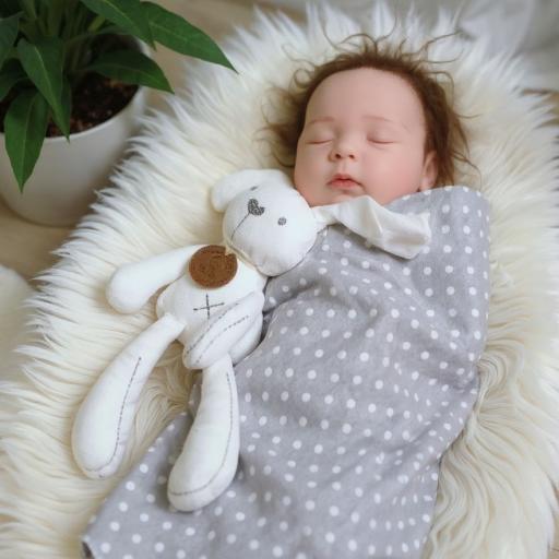 Angeliz Pa&Ma Bunny Toothbox Memory Baby Hamper Basket Gift Set Neutral 8pcs - image 3