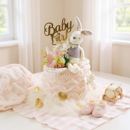 Angeliz Fluffy Sweet Girl Premium Baby Hamper Cakebox 7pcs Gift Set - image 7