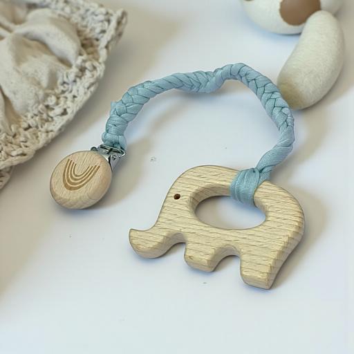 Angeliz Little Bear Snuggle Wooden Baby Hamper Gift Box Blue 8 pcs - image 5