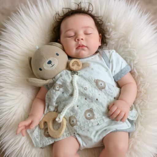 Angeliz Little Bear Snuggle Wooden Baby Hamper Gift Box Neutral 8 pcs - image 4