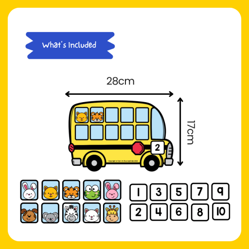 School Bus Animals Counting from 1 to 10 - image 2