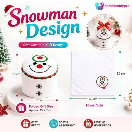 Christmas Theme Cotton Towels Santa Claus Christmas Tree Snowman Xmas Gifts Face Towel Hand Towel - image 6