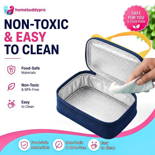 HomeBuddyPro Insulated Lunch Bag Waterproof Thermal Beg Bekal Makanan Aluminium Foil Cooler Bag - image 6