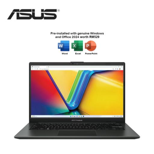 (PREORDER) Asus VivoBook Go 14 E1404G 14'' FHD Laptop ( i3-N305, 8GB, 512GB SSD, Intel, W11, HS+M365 ) - image 1