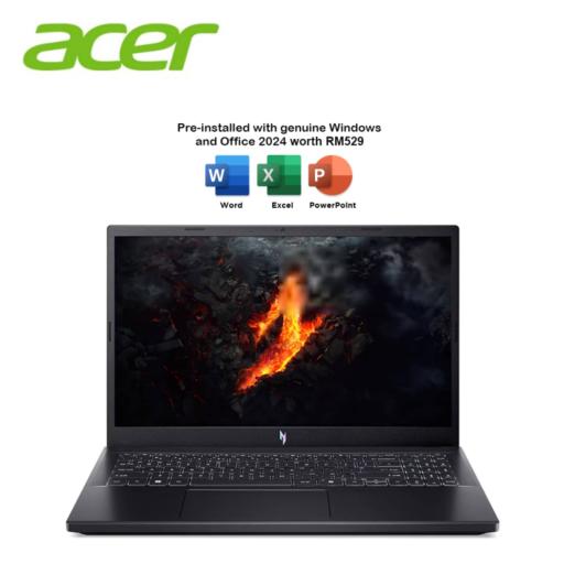 (PREORDER) Acer Nitro V 15 ANV15-41-R0DZ 15.6" FHD 165Hz Gaming Laptop (R5 6600H, 8GB, 512GB SSD, RTX 3050 6GB, W11, HS+M365 ) - image 1
