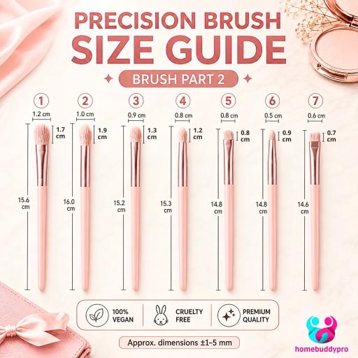 11pcs Makeup Brush Set with Pouch Bag Foundation Blush Eyeshadow Berus Solek - image 7
