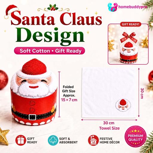 Christmas Theme Cotton Towels Santa Claus Christmas Tree Snowman Xmas Gifts Face Towel Hand Towel - image 8