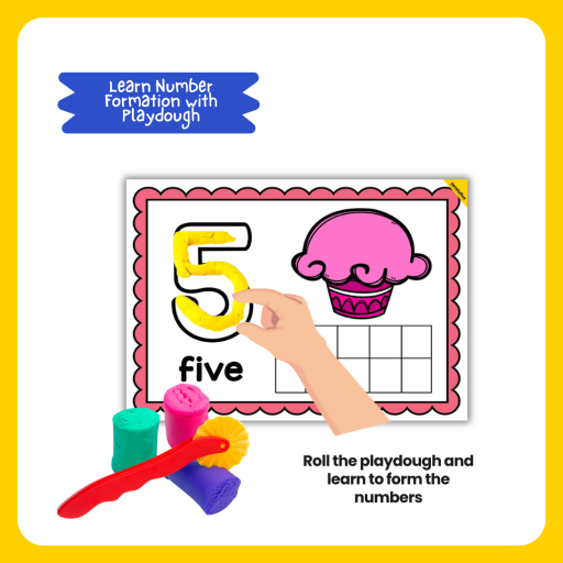 Ten Frame Playdough Number Mat 1 to 10 - image 4