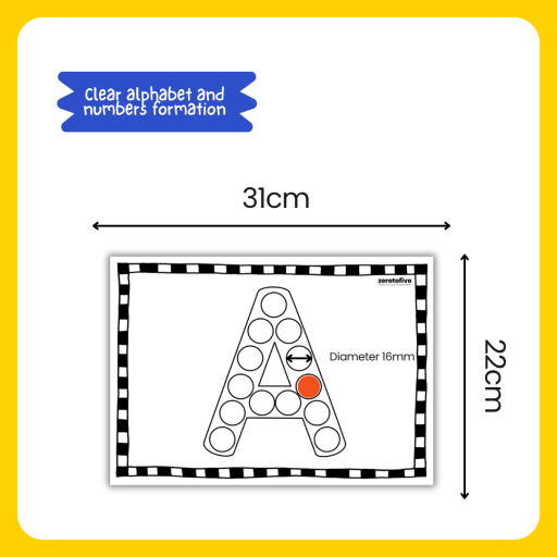 Alphabet and Numbers Do-A-Dot Worksheets - image 2