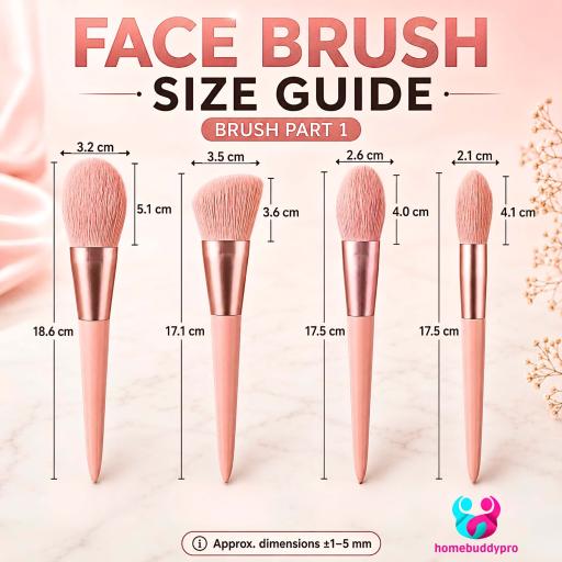 11pcs Makeup Brush Set with Pouch Bag Foundation Blush Eyeshadow Berus Solek - image 8