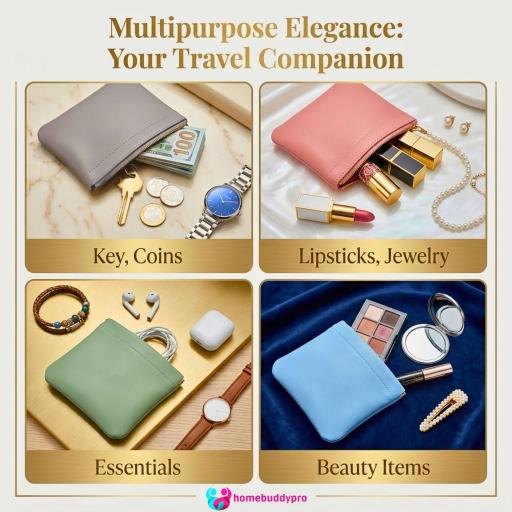 Luxury PU Leather Makeup Bag Travel Toiletries Organizer Beg Kosmetik Kalis Air - image 8
