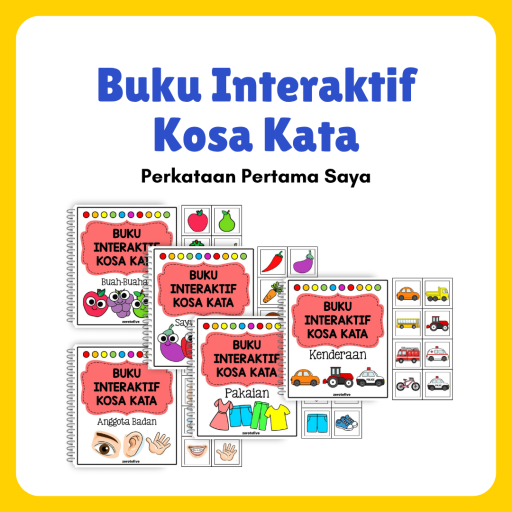 Buku Interaktif Kosa Kata Vol.1 : Perkataan Pertama Saya - image 1