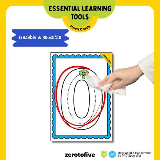 Alphabet and Numbers Tracing Flash Cards - image 3