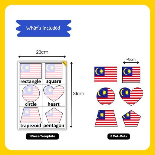 Malaysia Flag Shapes Matching - image 2