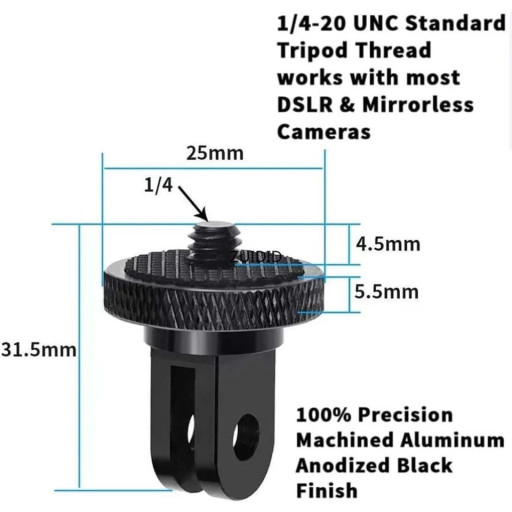GoPro action camera tripod to normal camera adapter - image 2