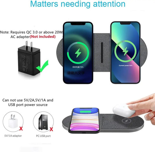 Dual Wireless Charger 40watts - image 4