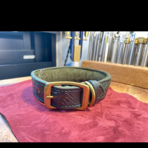 Pet collar large carved - image 3
