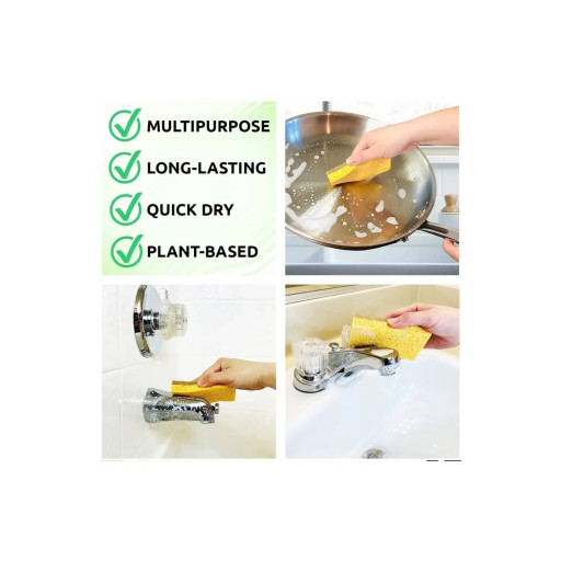 Coconut Cellulose Sponge (Natural, Compostable, Eco-Friendly) - image 3