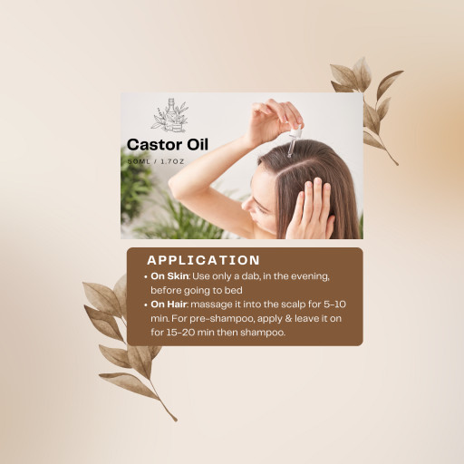 Castor Oil 100% Cold Pressed Hexane Free 50ml (Refined) - image 3