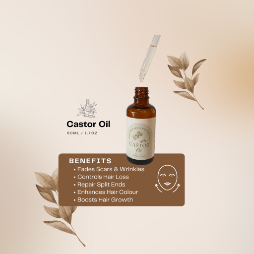 Castor Oil 100% Cold Pressed Hexane Free 50ml (Refined) - image 2