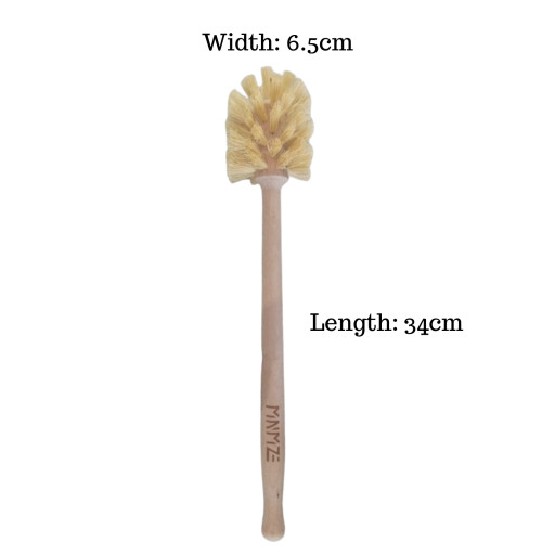 Bamboo Toilet Cleaning Sisal Brush - image 2