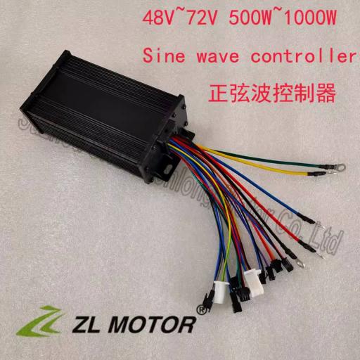 48V-72V wide voltage 500W~1000W 12-tube sine wave silent electric vehicle modification controller - image 2